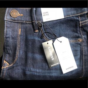 NWT Express Women’s Jean Leggings Size 8